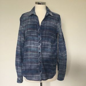 Bella Dahl Shirt Tail Button Down Flannel - Size S
